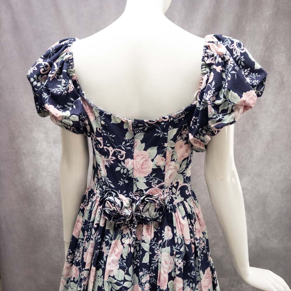 Vintage Jessica McClintock‎ 1980s cottagecore puff sleeves dress with crinoline - Picture 7 of 9